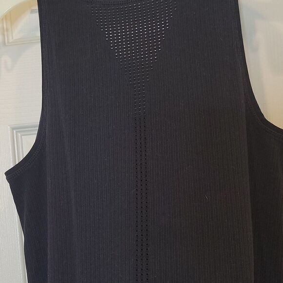 Athleta Black Ribbed Tank Top Size Small - Picture 6 of 6